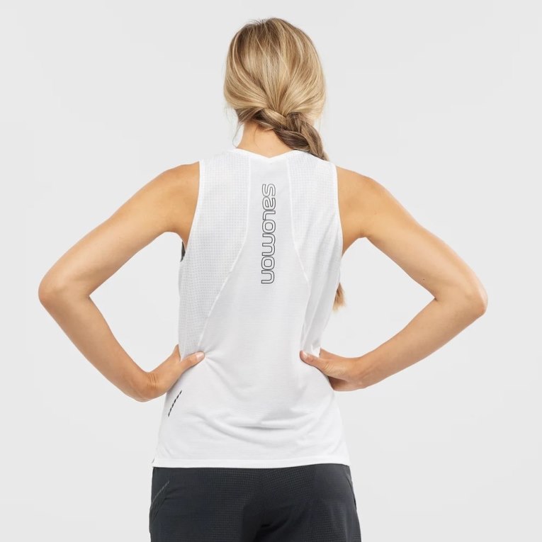 Camisetas Regata Salomon Sense Aero Feminino Branco | PT R20784